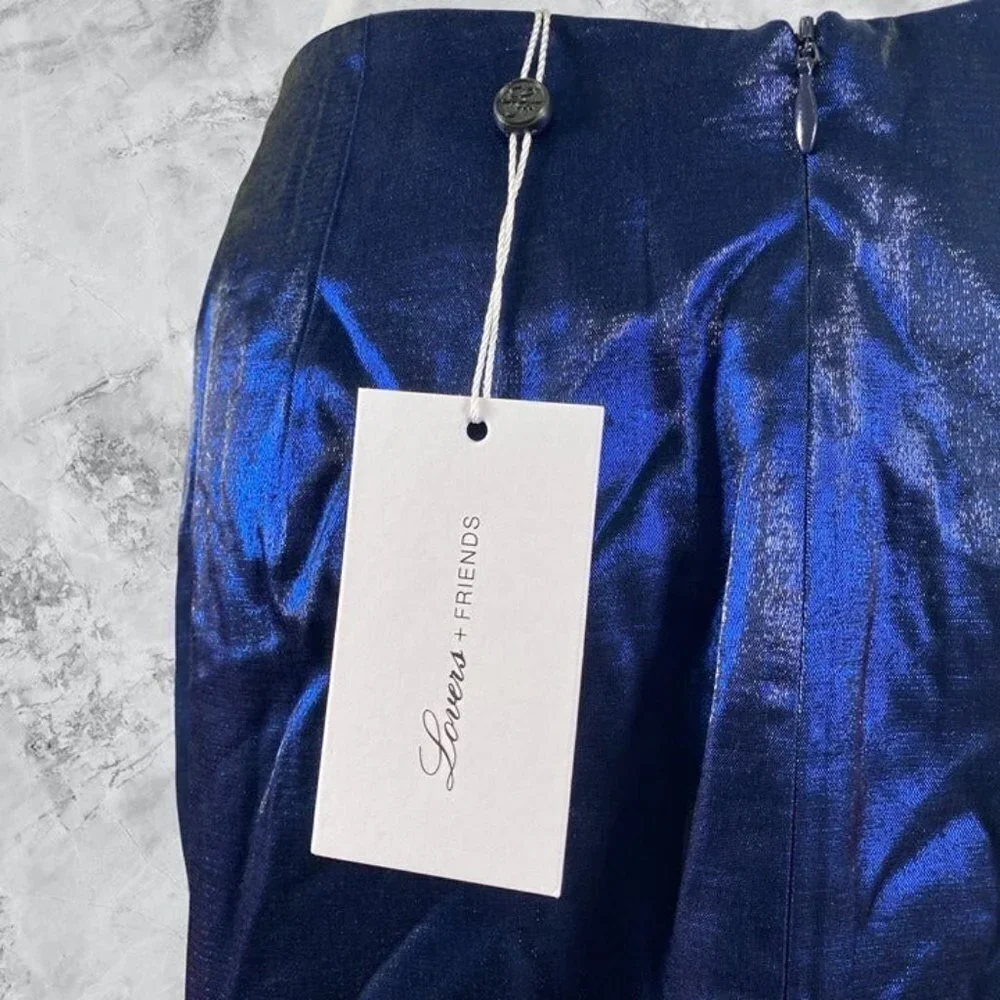 Lovers and Friends Napoli Mini Skirt in Indigo Blue